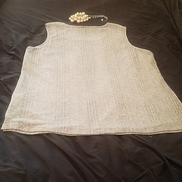 JONES STUDIO Lined Grey sleeveless sweater size 3X - Picture 3 of 5
